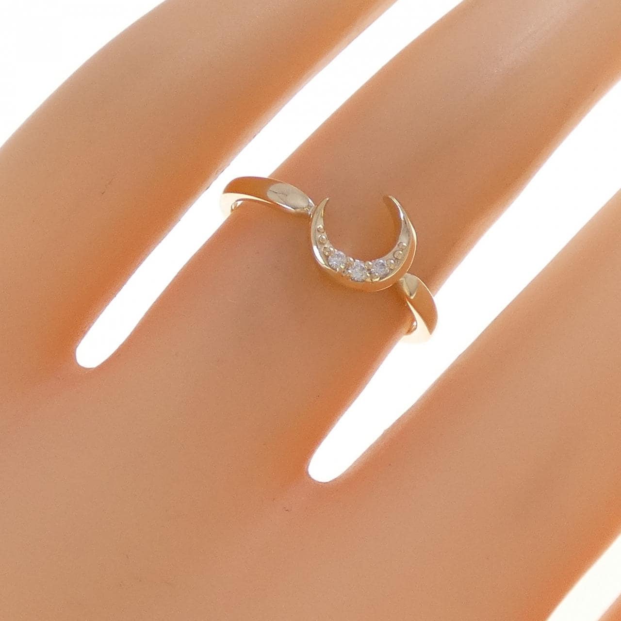 スタージュエリー ムーン ダイヤモンド リング 0.02CT