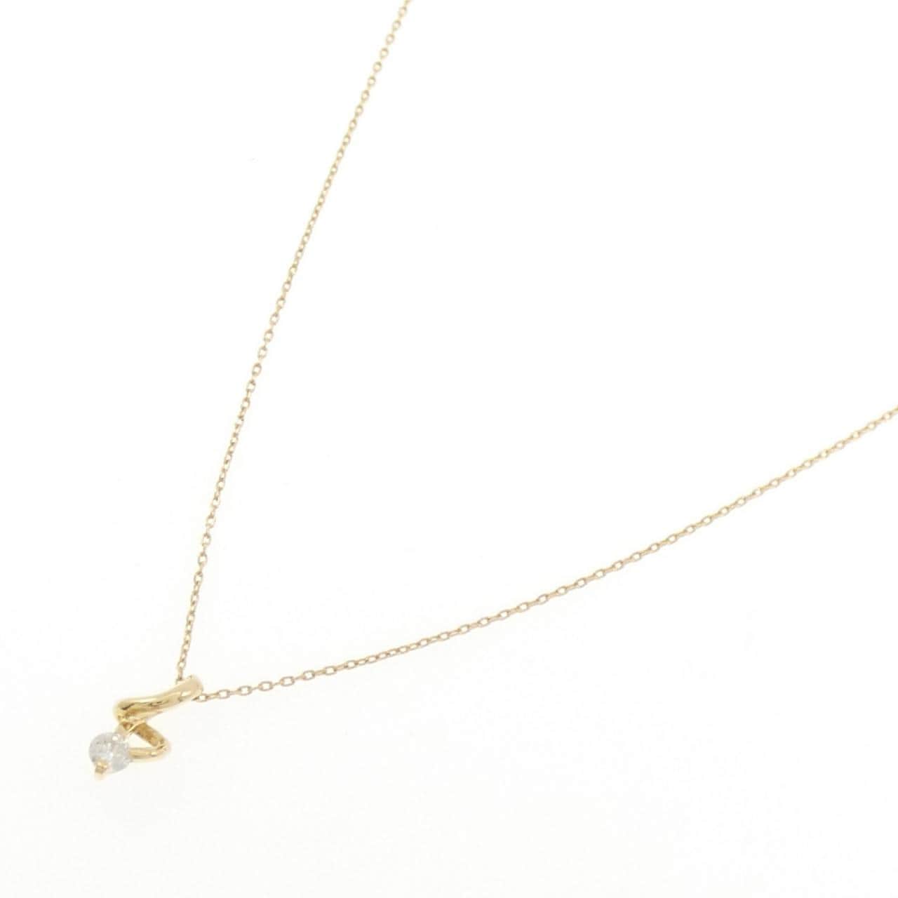 K18YG ダイヤモンド ネックレス 0.10CT