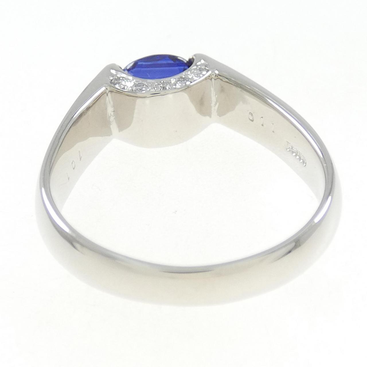 PT サファイヤ リング 1.01CT