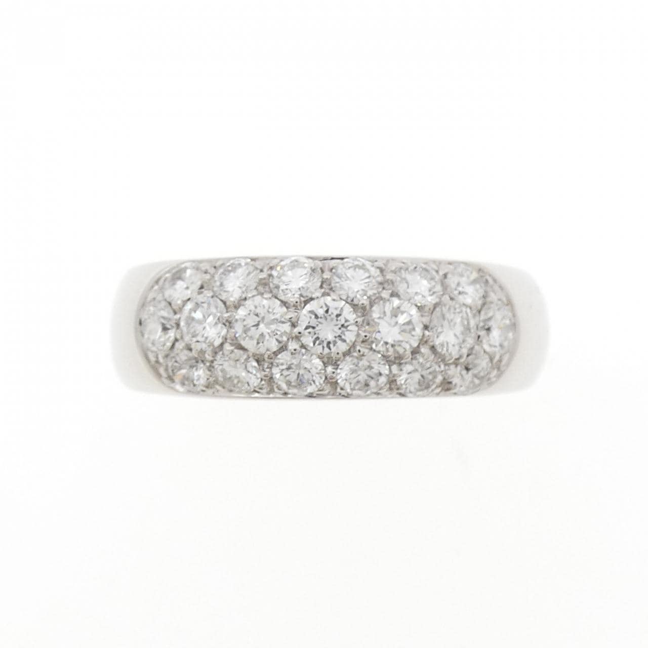 18KTWG パヴェ ダイヤモンド リング 0.98CT
