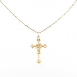 K18YG クロス ネックレス