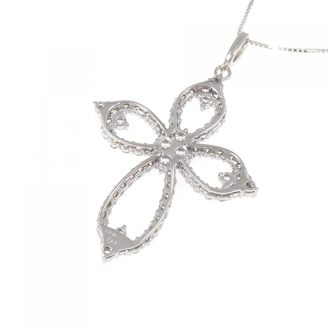 K18WG/K18BG ダイヤモンド ネックレス 1.80CT