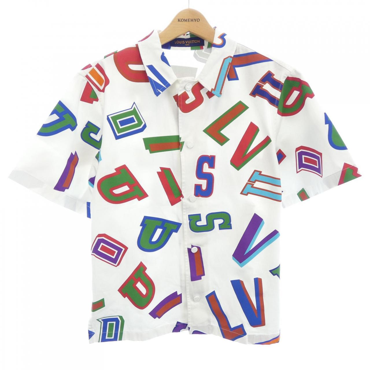 ルイヴィトン LOUIS VUITTON NBAバスケットボールレターオーバーシャツ HLS01WES9 S/Sシャツ