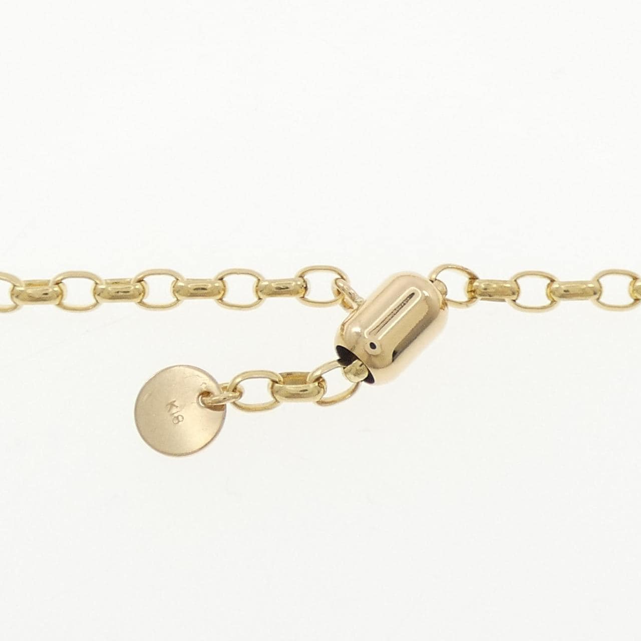 K18YG キャット サファイヤ ネックレス 0.08CT