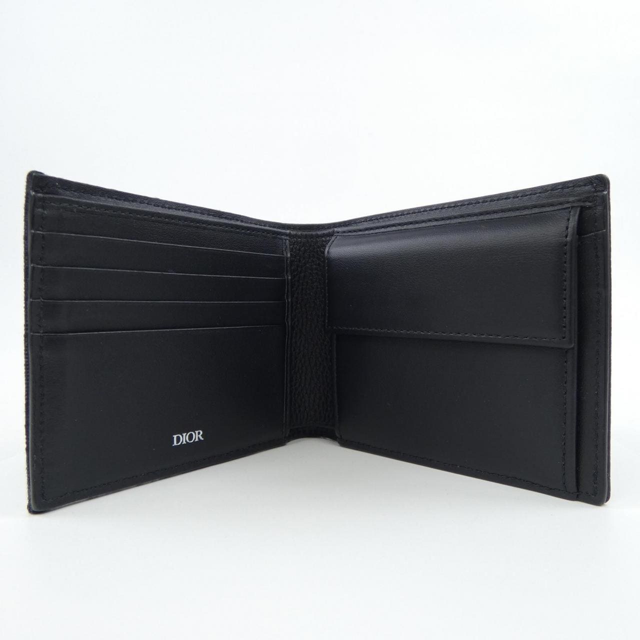 ディオール DIOR SADDLE 2つ折りウォレット オブリーク ジャガード 2ADBC306YKS WALLET
