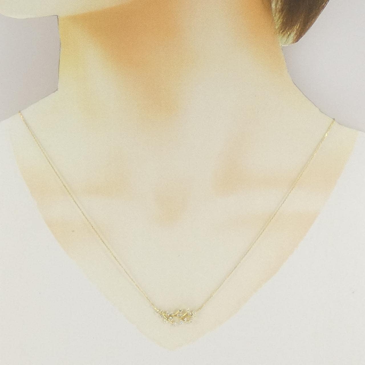 K18YG ダイヤモンド ネックレス 0.30CT