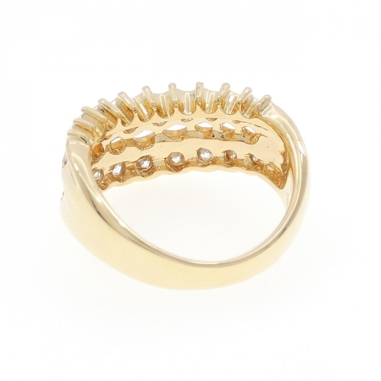 750YG ダイヤモンド リング 0.90CT