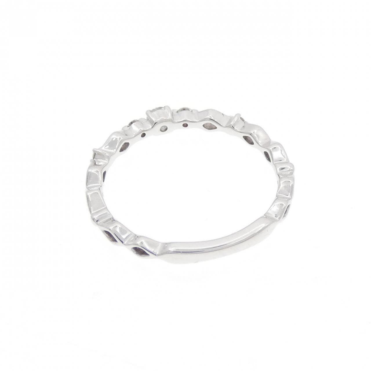 4゜C アクアマリン ピンキーリング