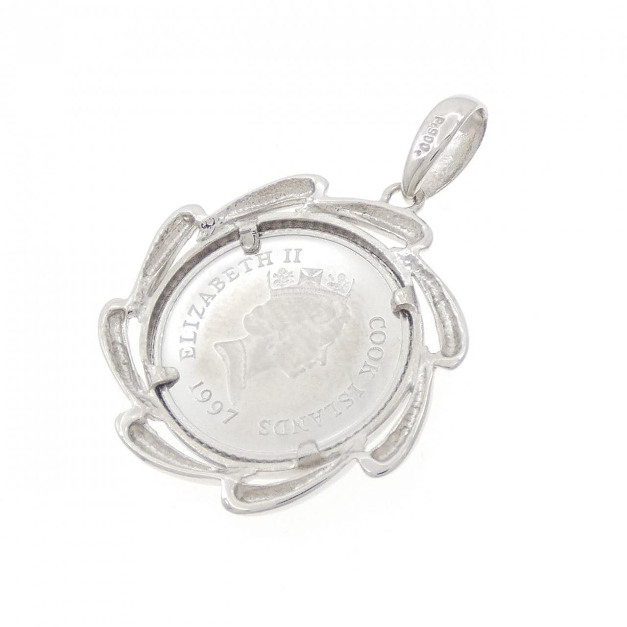 PT900 (frame) coin pendant