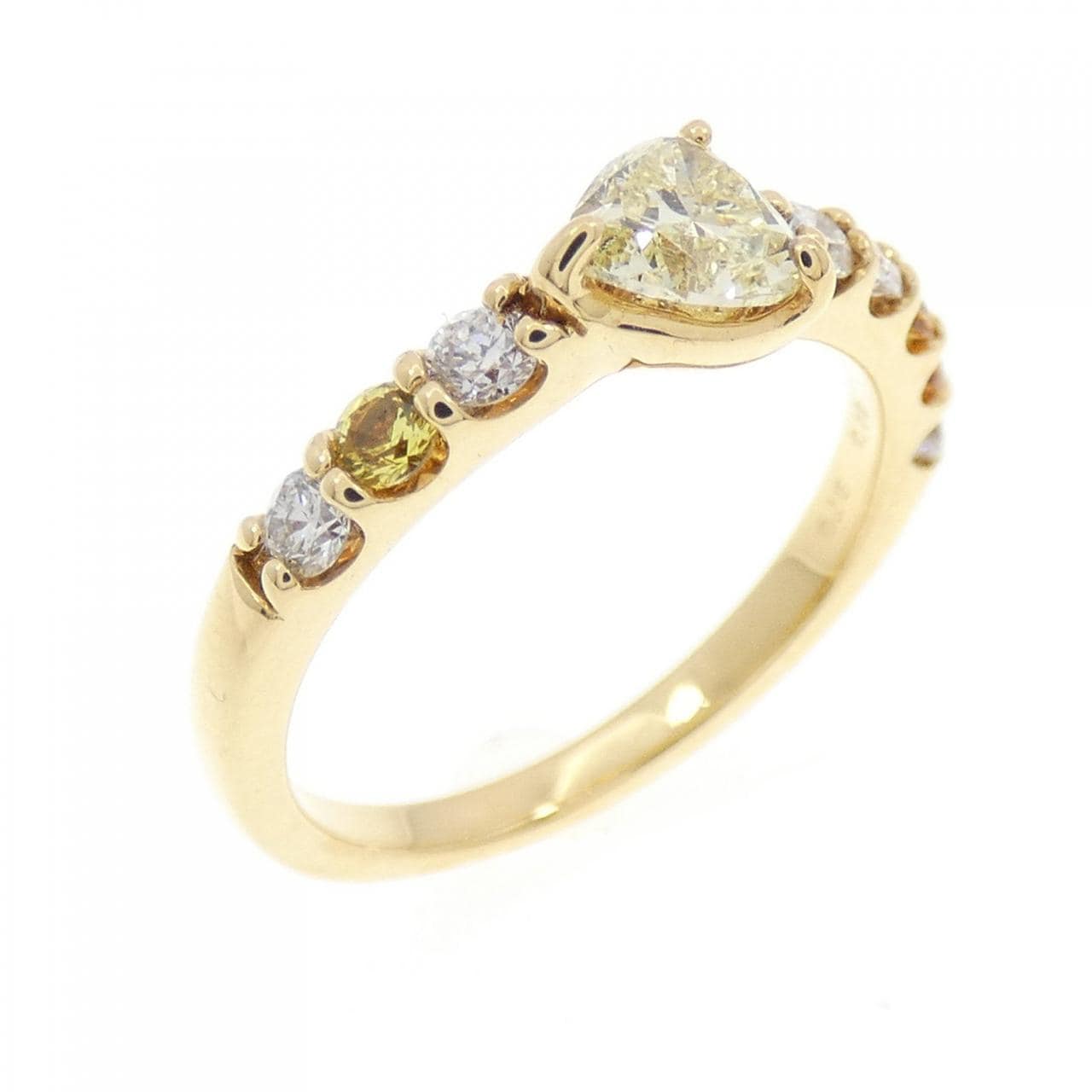 Sirena Azzurro心形鑽石戒指 0.318CT