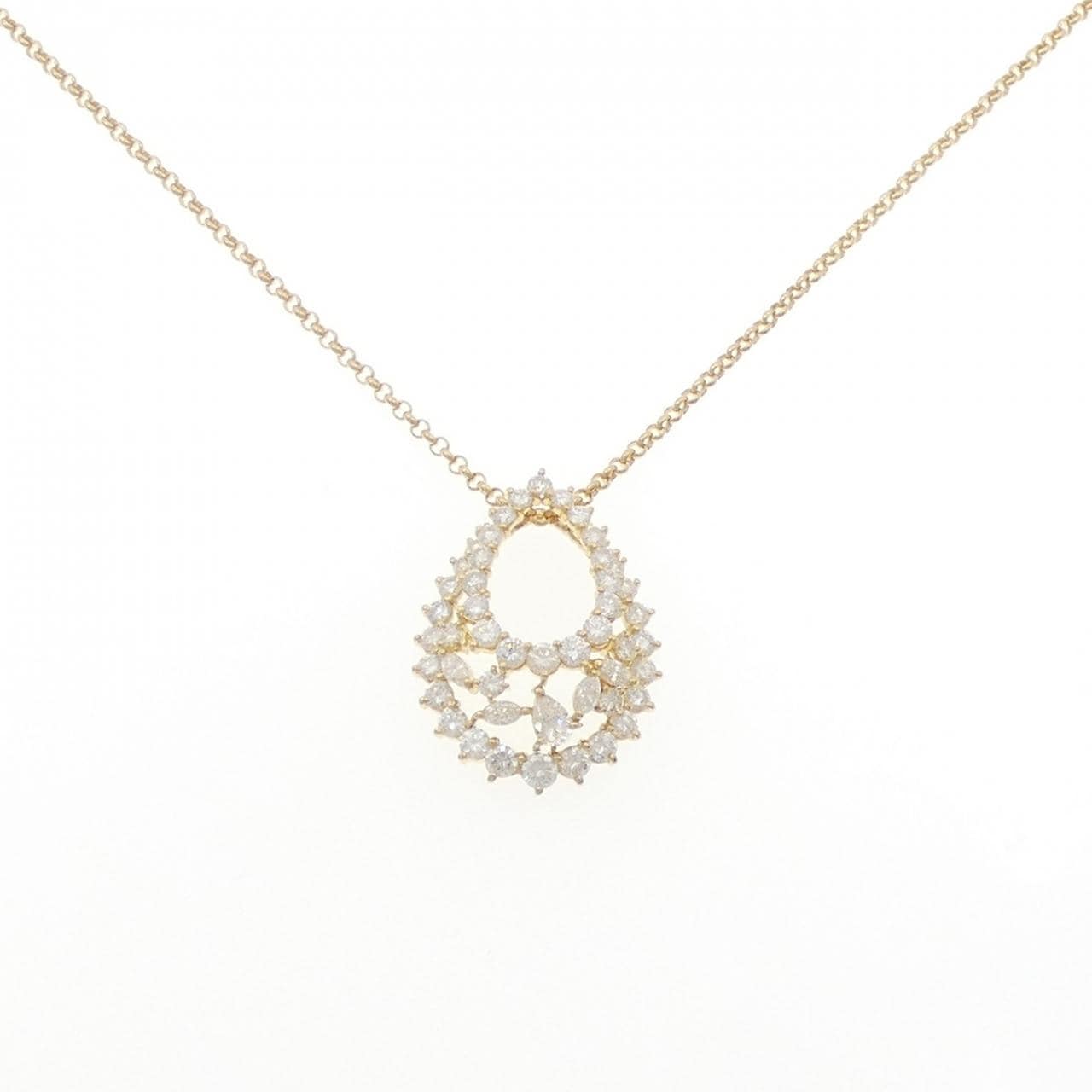 K18YG ダイヤモンド ネックレス 3.00CT