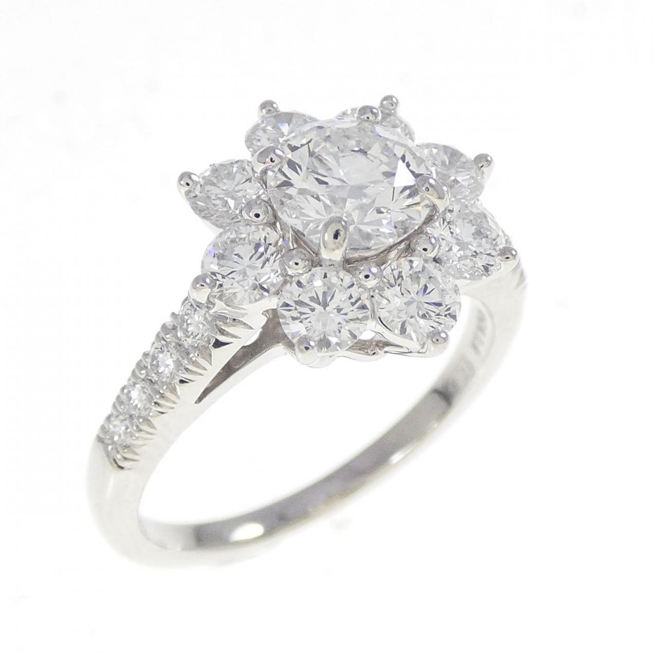 ハリーウィンストン サンフラワー スモール リング 0.72CT E VS1 3EXT