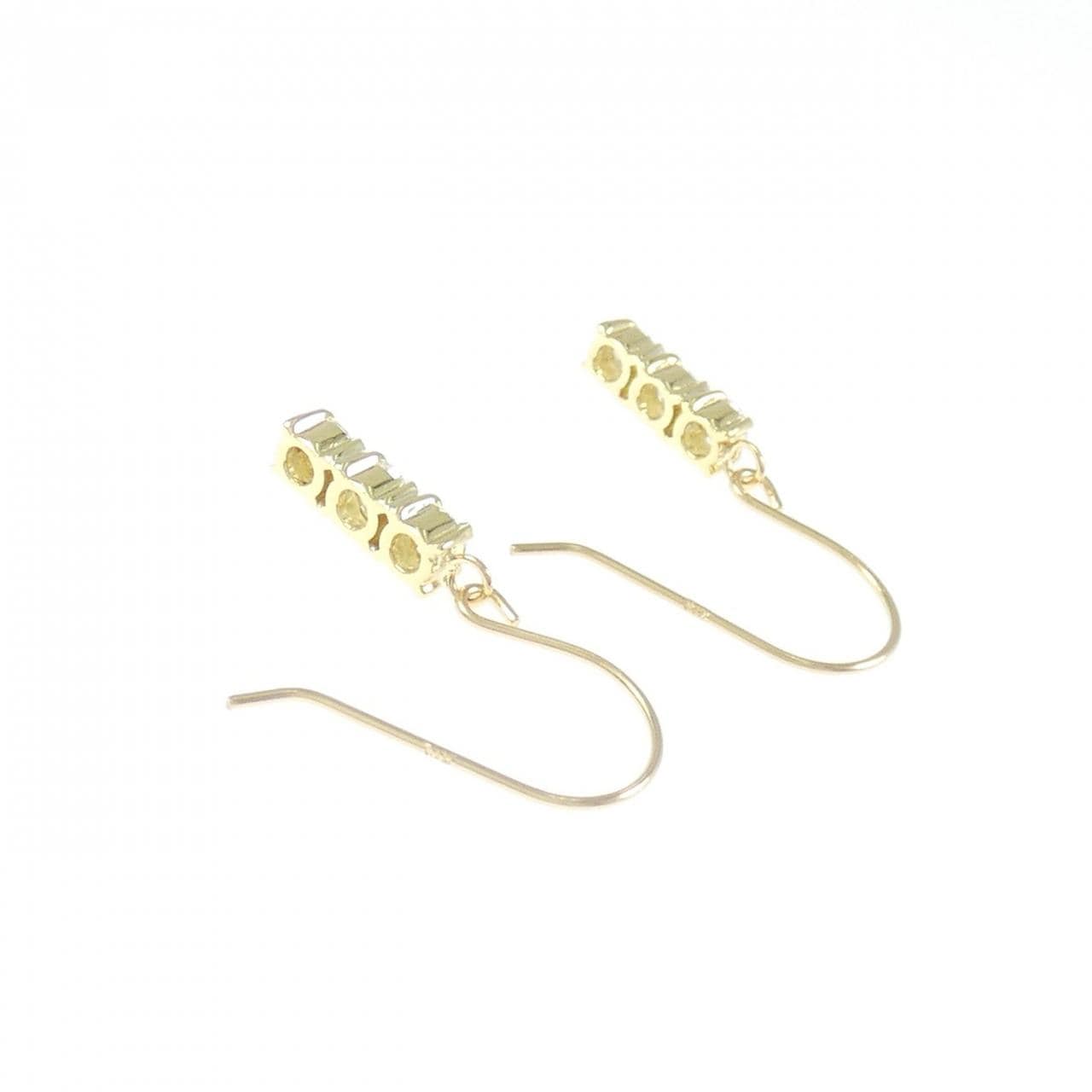 K18YG ダイヤモンド ピアス