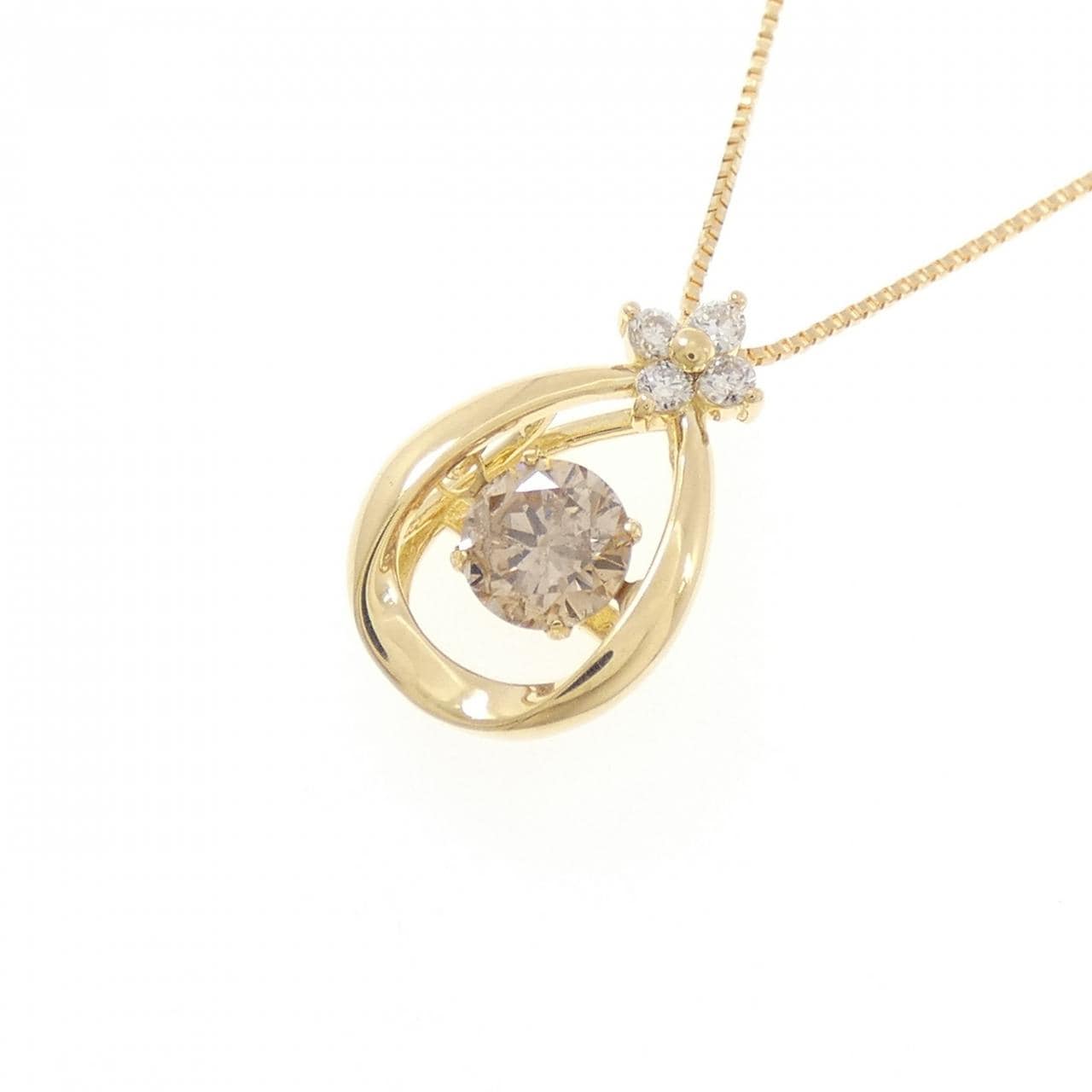 K18YG ダイヤモンド ネックレス 0.50CT