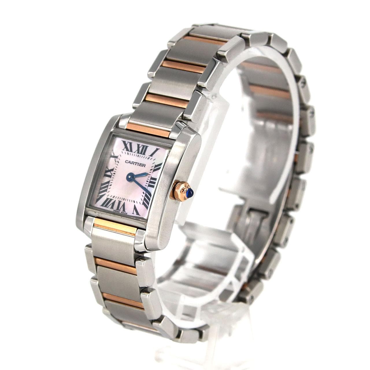 Cartier Tank Française SM PG Combi W51027Q4 SSxPG石英
