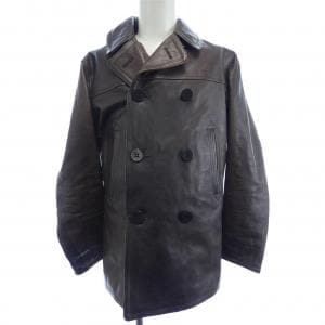 ダブルアールエル DOUBLE RL Kentner Leather Pea Coat レザージャケット