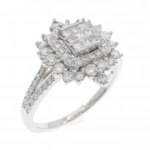 K18WG ダイヤモンド リング 1.00CT