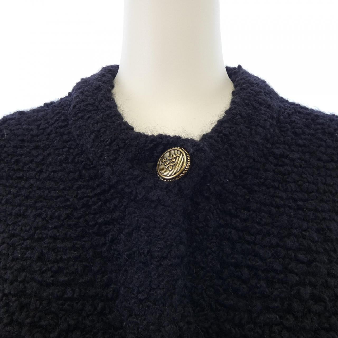 プラダ PRADA ブークレモヘア P25L98 S232 13CS カーディガン