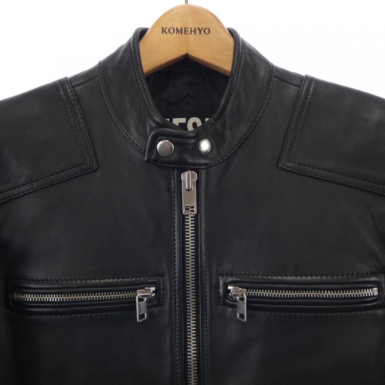 ディーゼル DIESEL レザーライダースジャケット