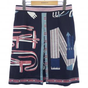 エルメス HERMES LETTRES EQUESTRES 4H0324DO ツイルレーヌ スカート