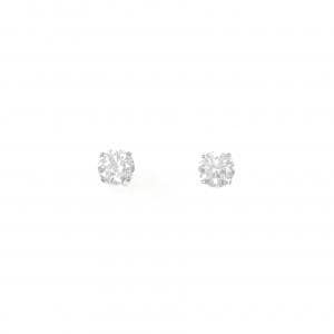 PT ダイヤモンド ピアス 0.626CT 0.638CTCT G VS2 3EXT-EXT H&C