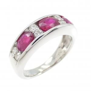 PT900 ルビー リング 1.30CT