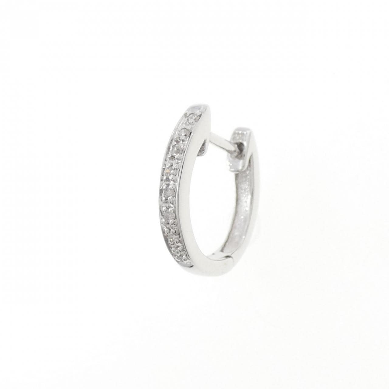 10KWG ダイヤモンド ピアス 片耳