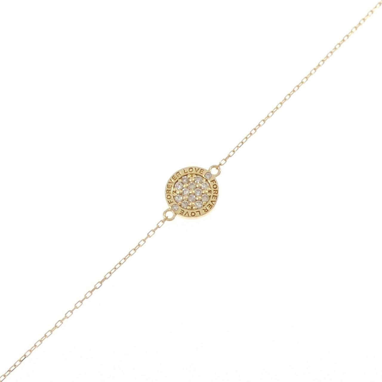 K18YG ダイヤモンド ブレスレット 0.12CT