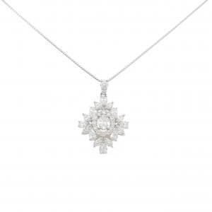 【新品】PT ダイヤモンド ネックレス 1.00CT