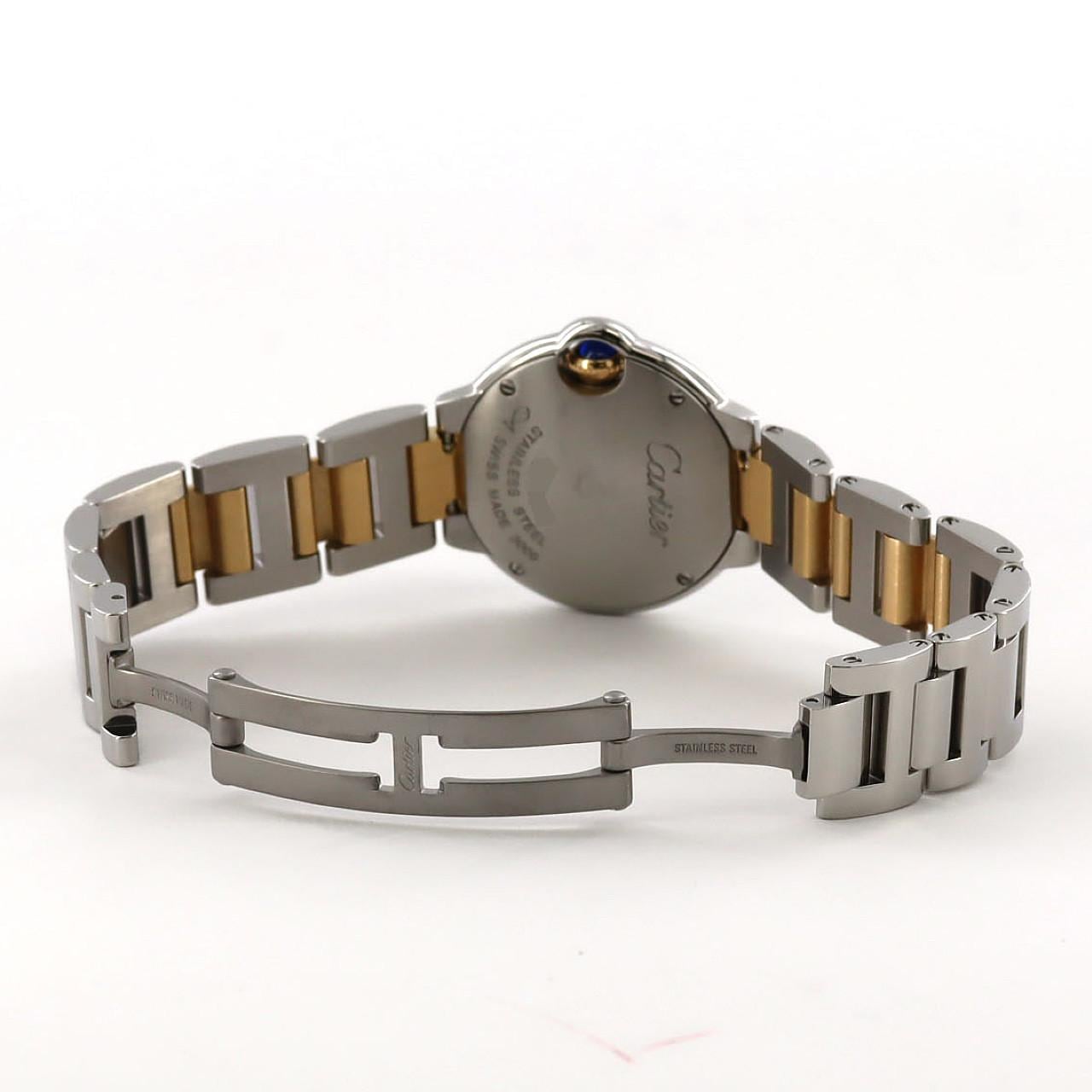 カルティエ バロンブルーSM コンビ W69007Z3/W2BB0010 SSxYG クォーツ