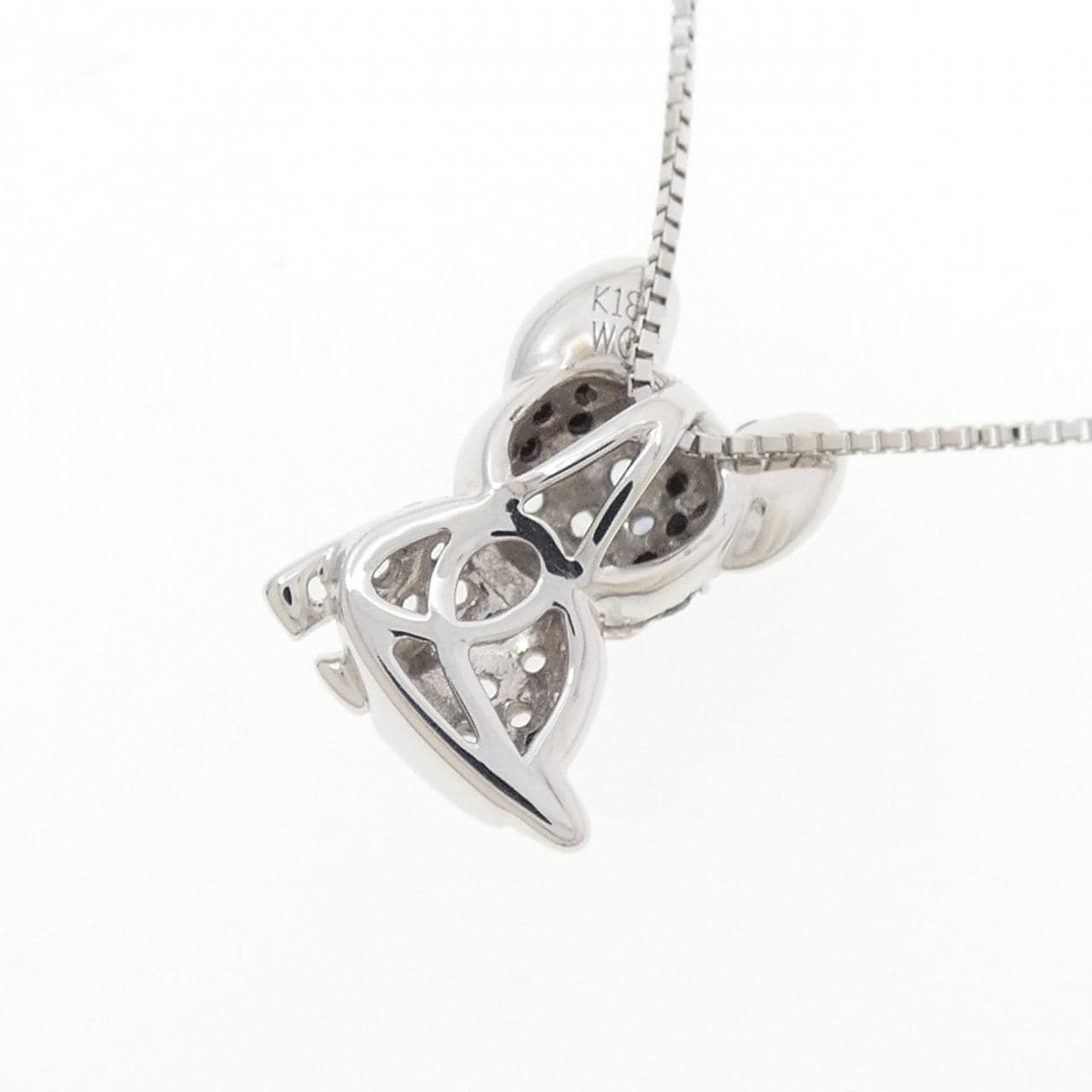 K18WG ドッグ サファイヤ ネックレス