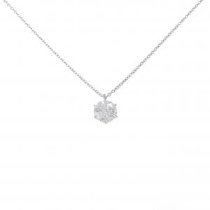 【リメイク】PT900/PT850 ソリティア ダイヤモンド ネックレス 1.056CT G SI1 VG