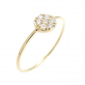 【リメイク】K18YG ダイヤモンド リング 0.10CT