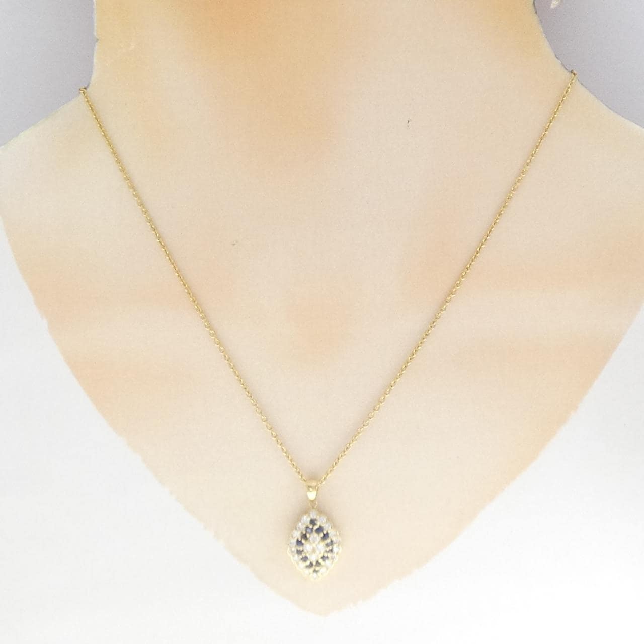 K18YG サファイヤ ネックレス 0.43CT