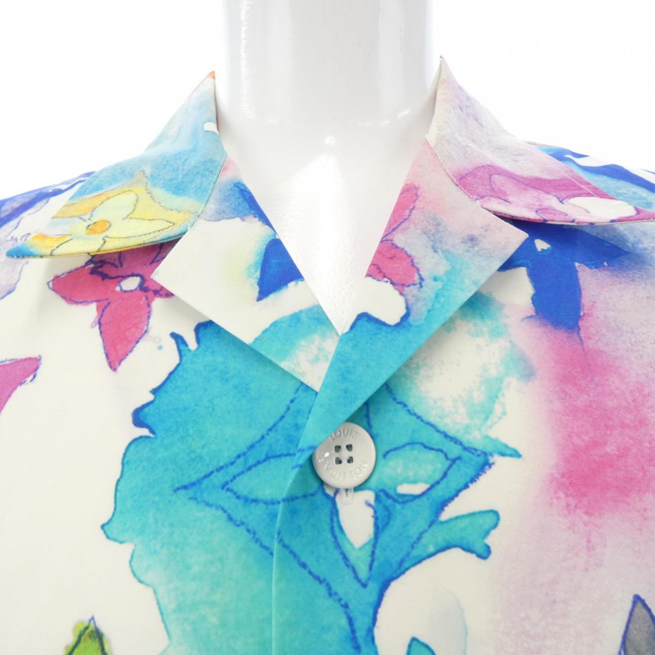 ルイヴィトン LOUIS VUITTON マルチカラー ウォーターカラー HLS02WBT3 S／Sシャツ