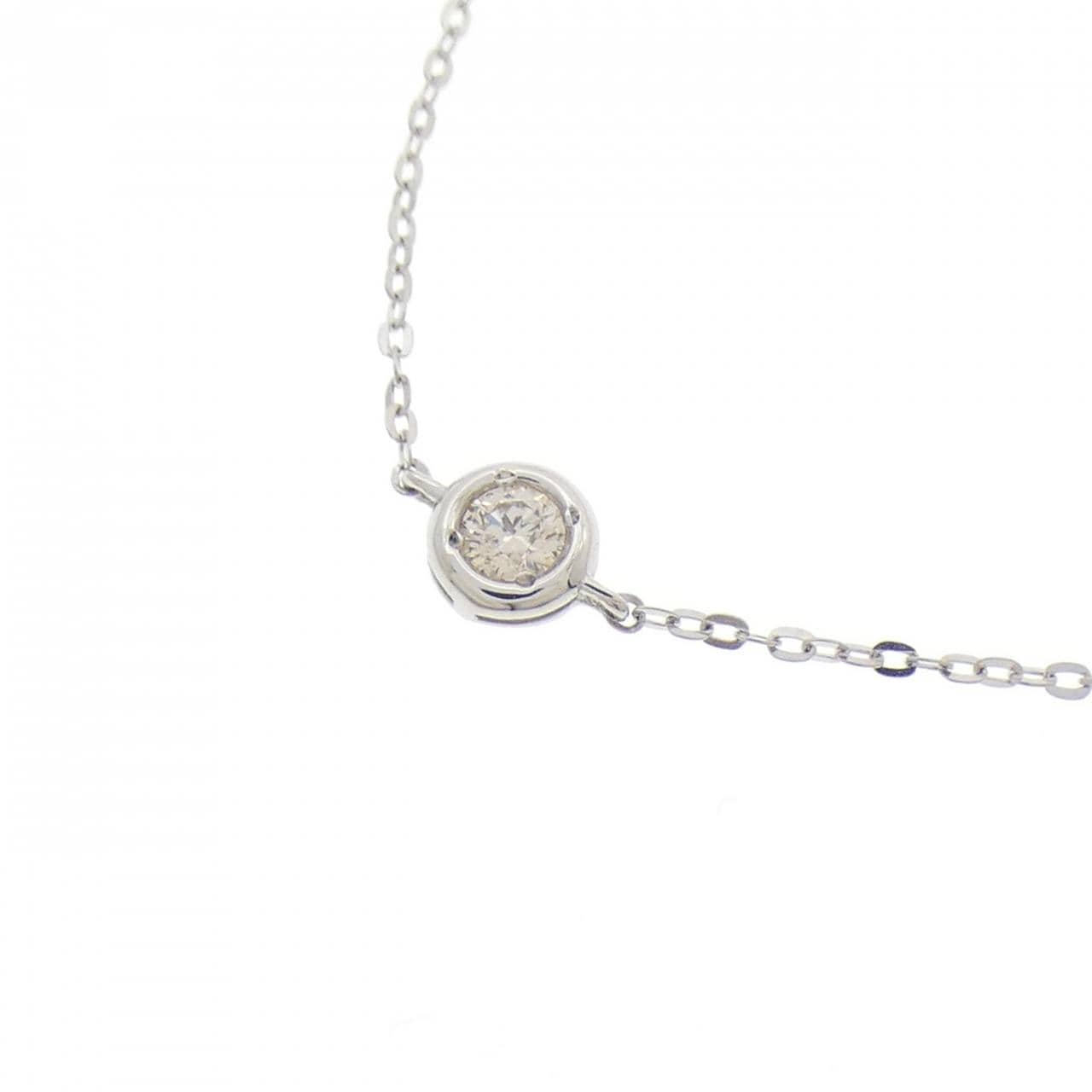 PT950 ダイヤモンド ネックレス 0.22CT