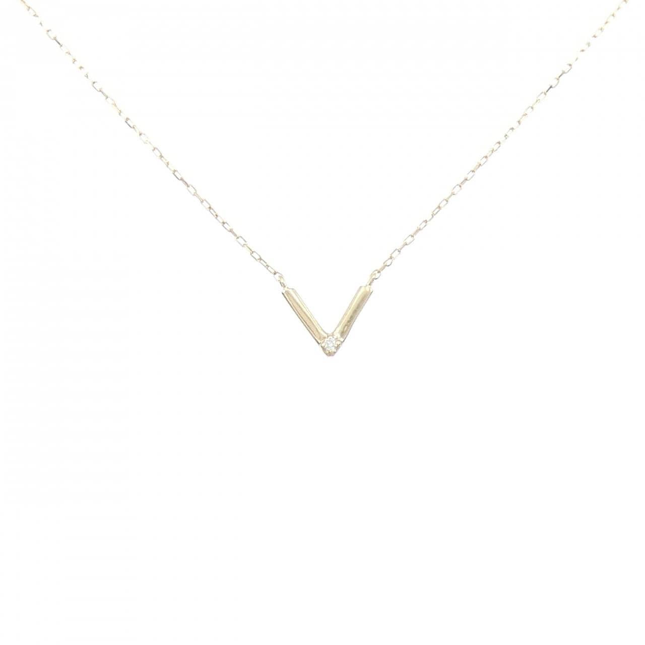 K10YG ダイヤモンド ネックレス 0.005CT