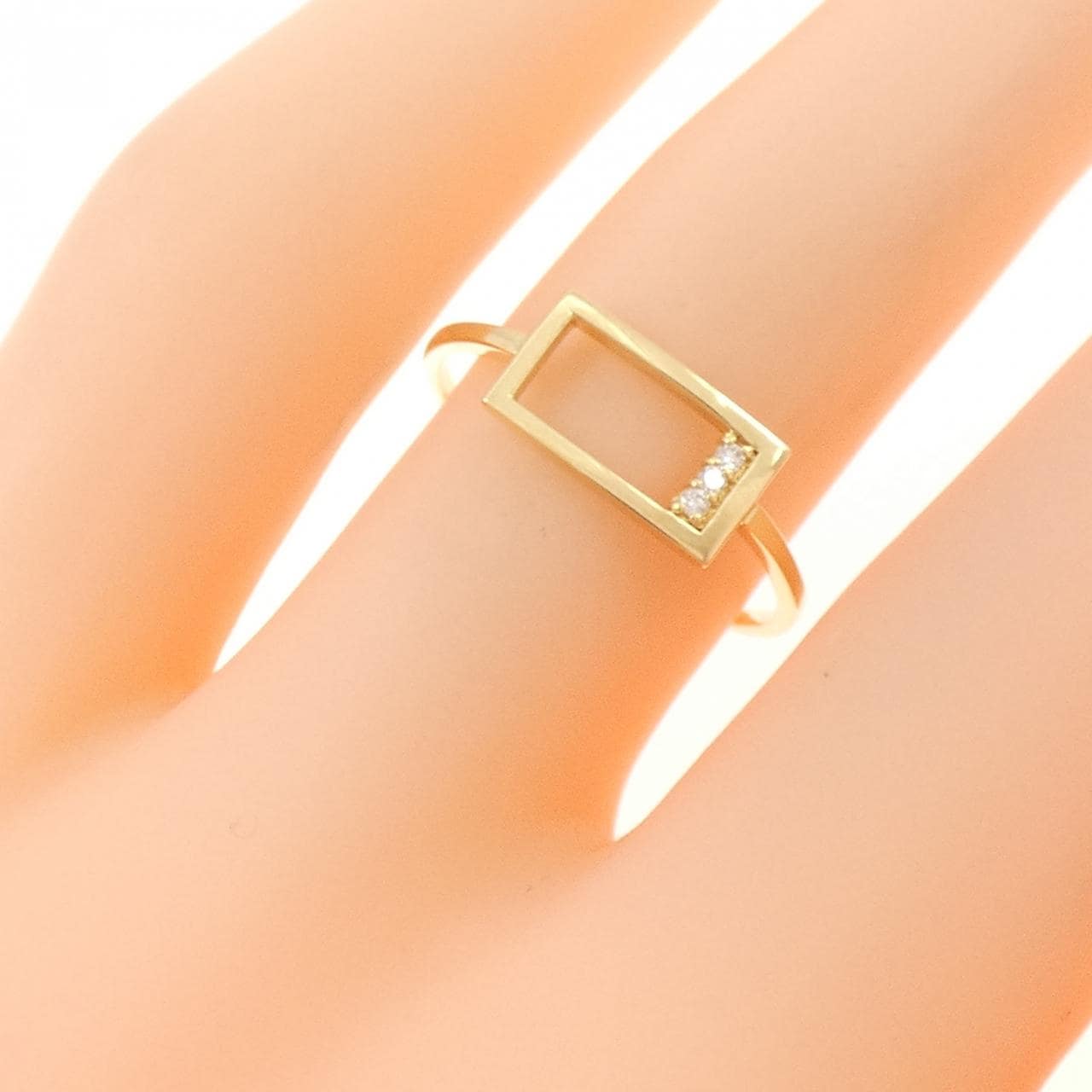 K18YG ダイヤモンド リング 0.01CT