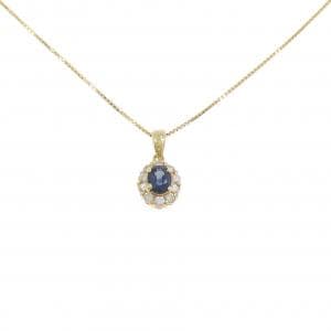 K18YG サファイヤ ネックレス 0.43CT