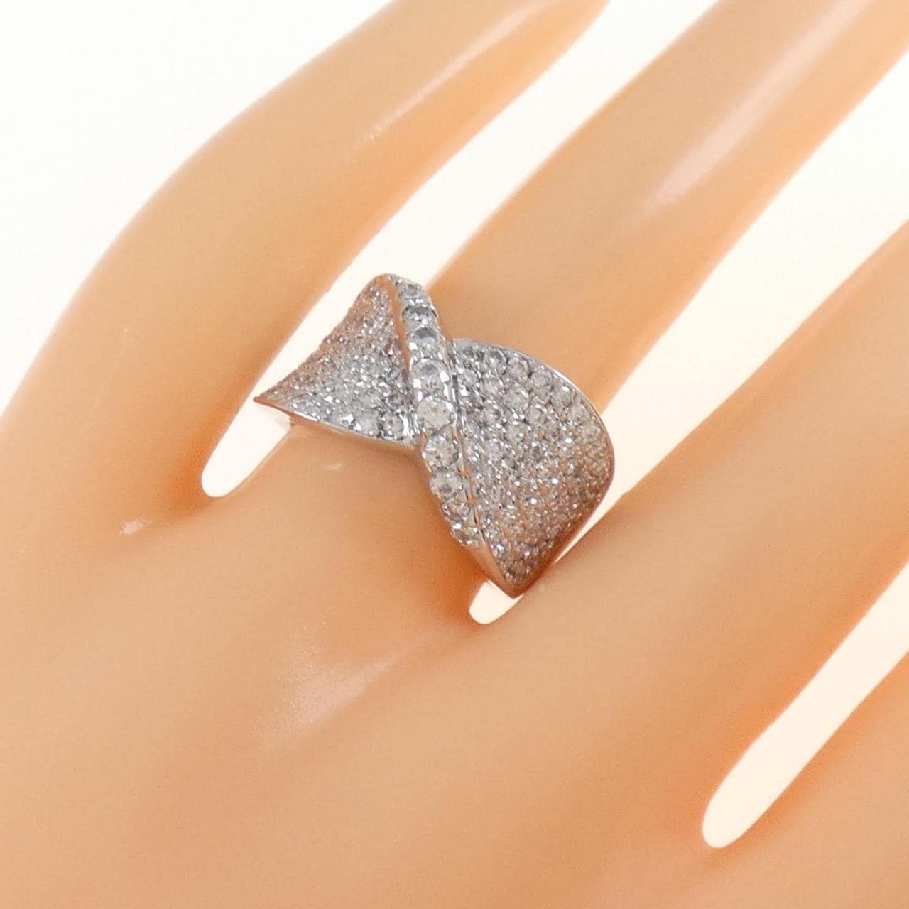 PT Pave Diamond Ring 1.315CT