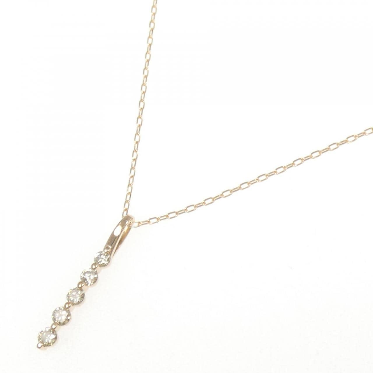 K18PG ダイヤモンド ネックレス 0.30CT