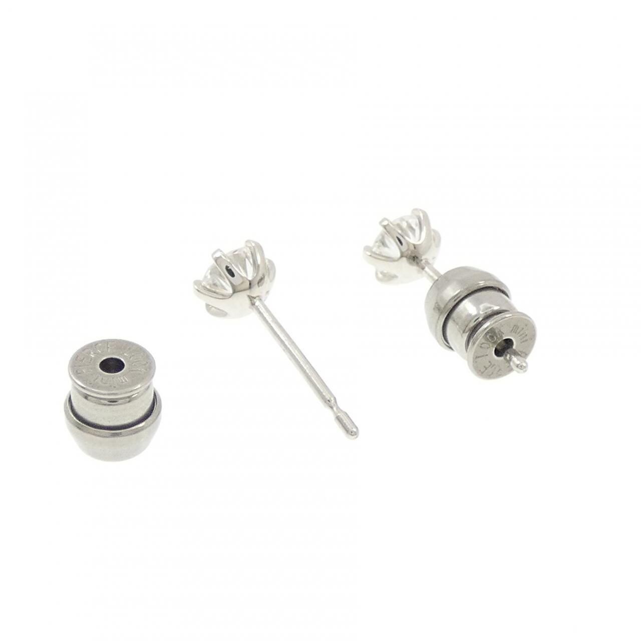 【リメイク】PT900/ST ダイヤモンド ピアス 0.241CT 0.253CT D-E VS1 VG