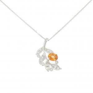 PT900/PT850 ガーネット ネックレス 1.35CT
