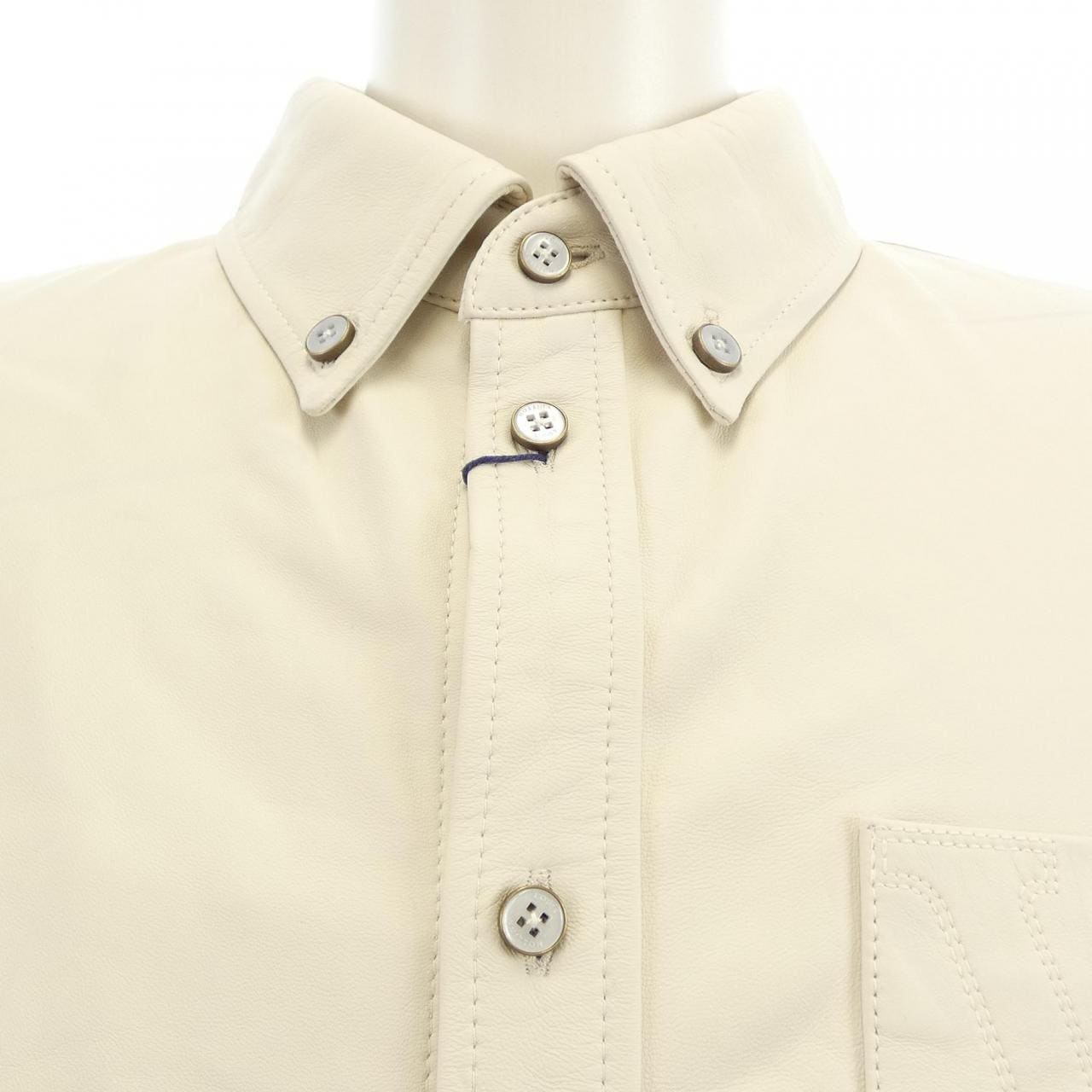 ルイヴィトン LOUIS VUITTON レザーミックス オーバーシャツ HVL55EPW2 シャツ