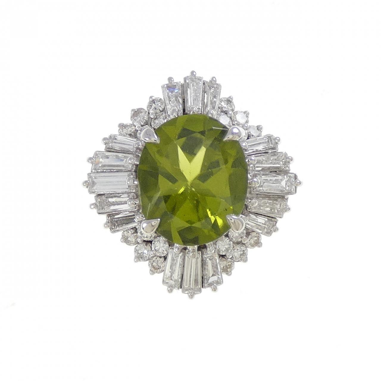 PT900 ペリドット リング