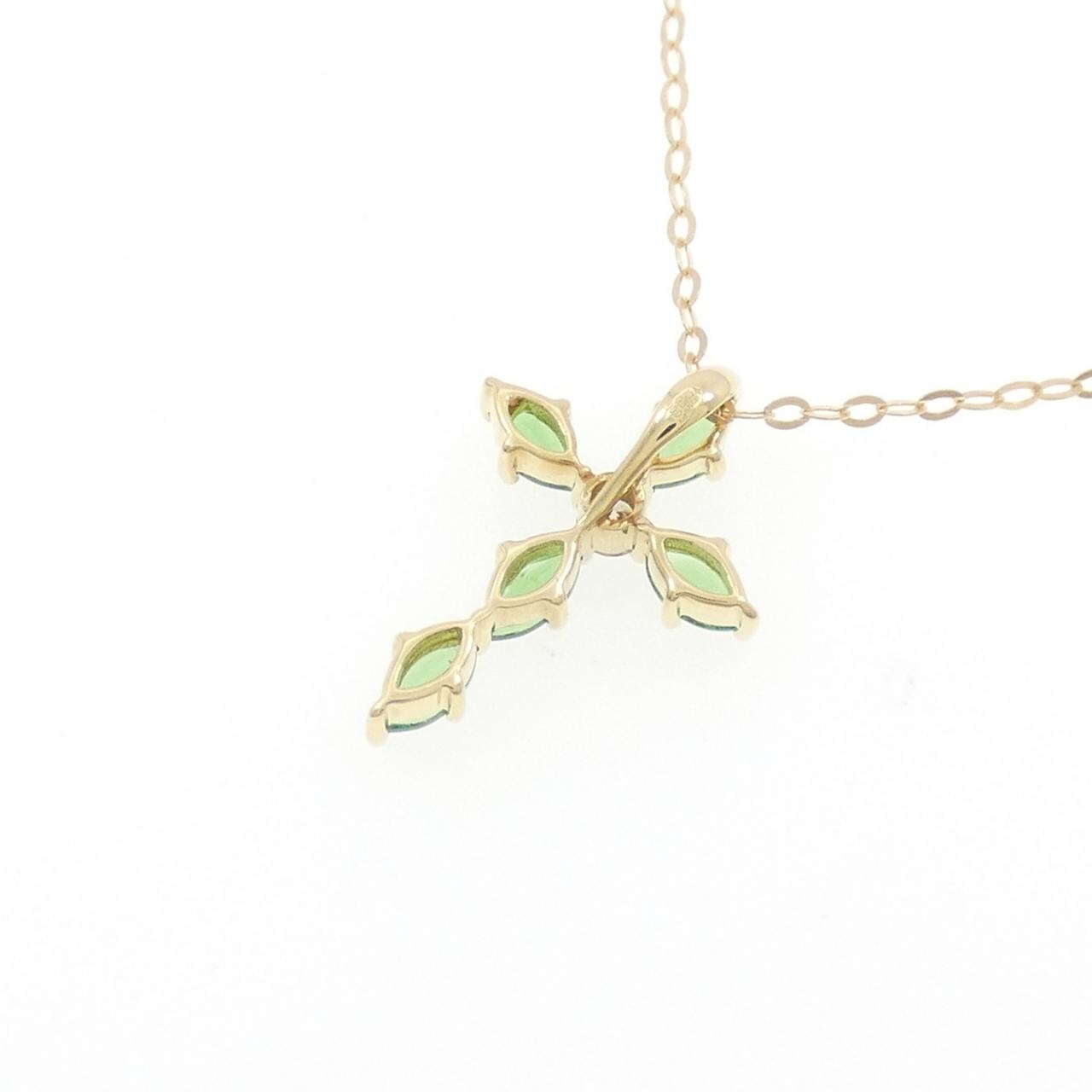 ジーエスティービー グリーンガーネット ネックレス 0.35CT