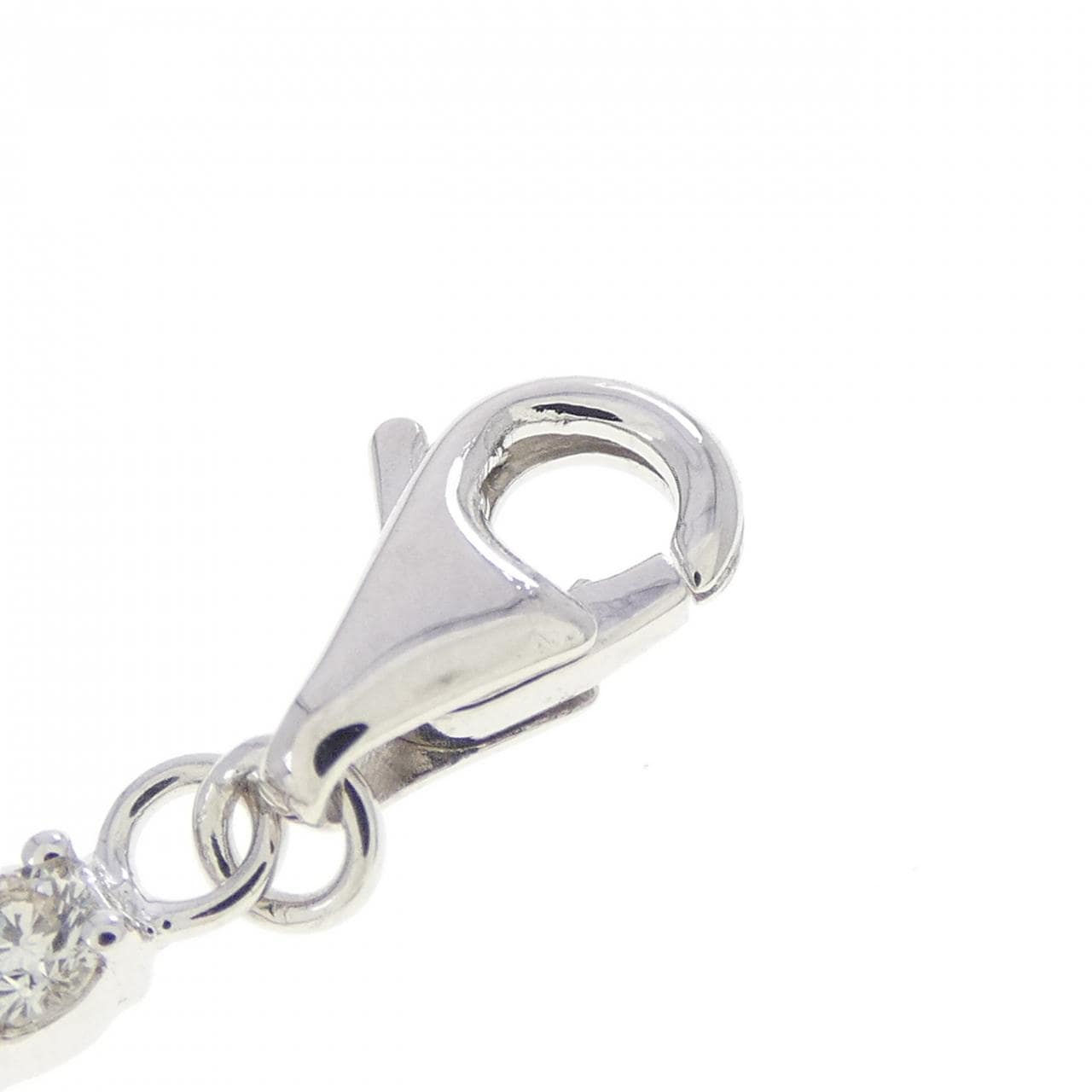 K18WG クロス ダイヤモンドチャーム 0.32CT