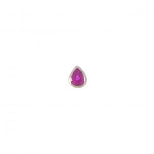 PT900 ルビー ピアス 0.34CT 片耳