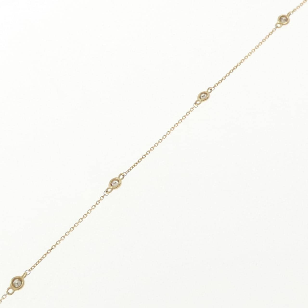 K18YG/K18WG ダイヤモンド ブレスレット 0.15CT