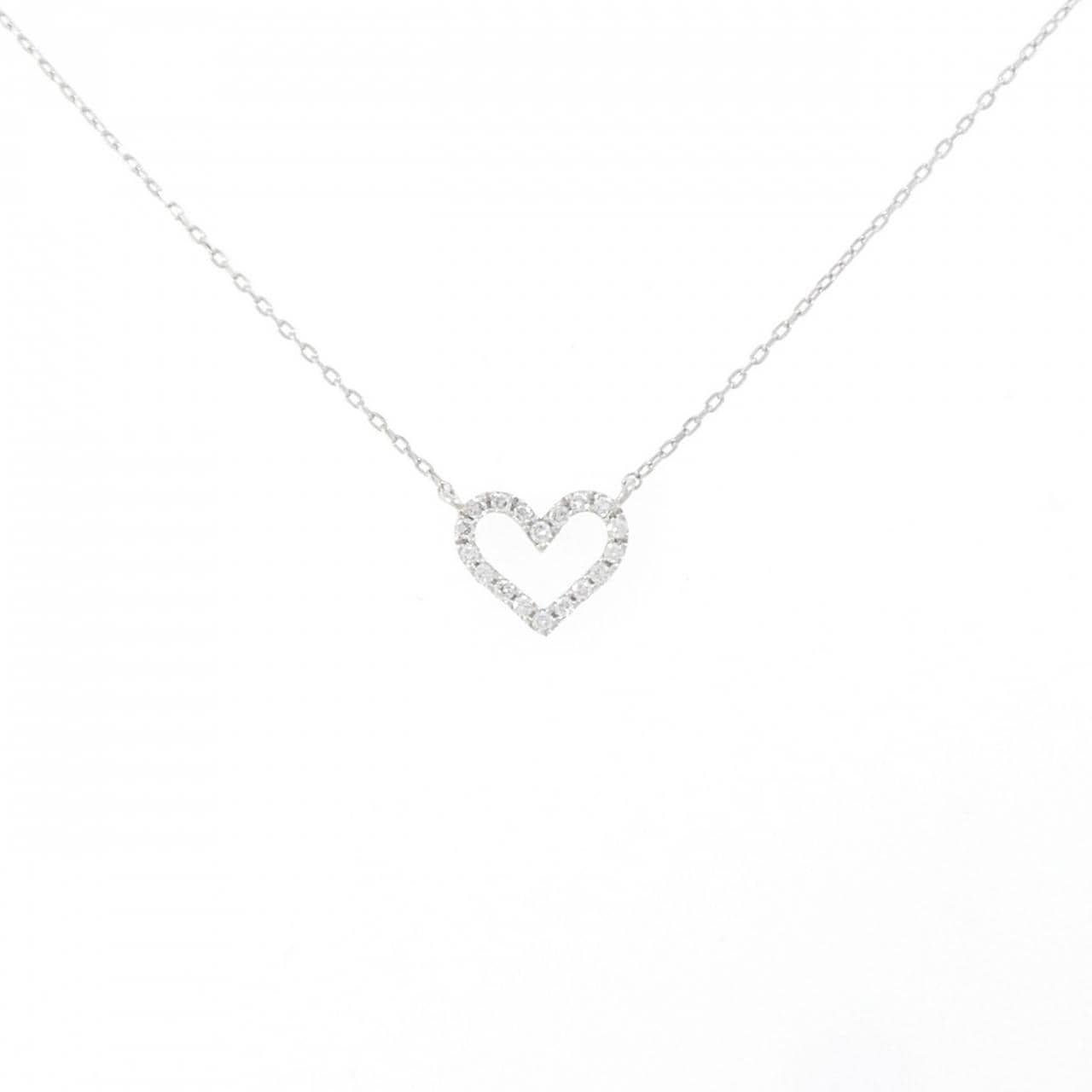 スタージュエリー ハート ダイヤモンド ネックレス 0.06CT